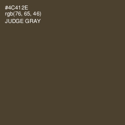 #4C412E - Judge Gray Color Image